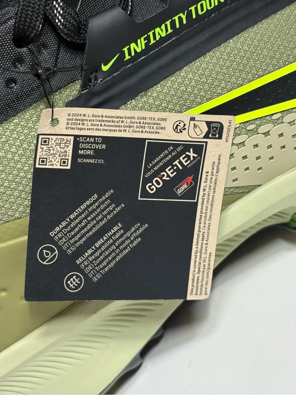 Nike Infinity Tour 2 GORE-TEX Camo Green Men's Waterproof Golf Shoes FV4897-300